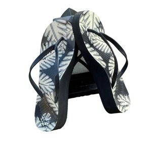 Vionic Women’s Size 9 Beach Coogee Toe Post Palm Leaves Thong Wedge Sandals